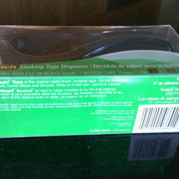 Scotch Tape Dispenser C 60 1'' Core Weighted Base Desktop Table Top Office Home - Picture 6 of 16